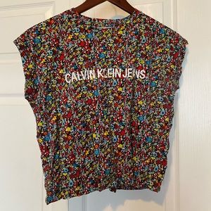 Calvin Klein floral top